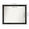 Amanti Art Non-Beveled Wood Wall Mirror, Rustic Pine Narrow Frame